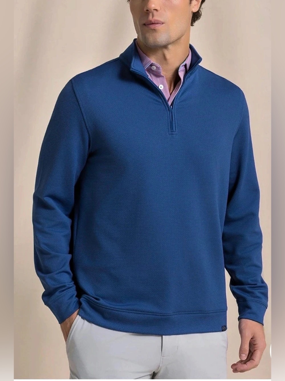 Southern Tide Men's Schooner Long Sleeve Quarter Zip Size L
